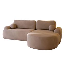 Compleo Ecksofa boucle mit breiter Ottomane günstig online kaufen