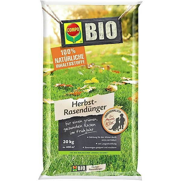 Compo BIO Herbst-Rasendünger 20 kg günstig online kaufen