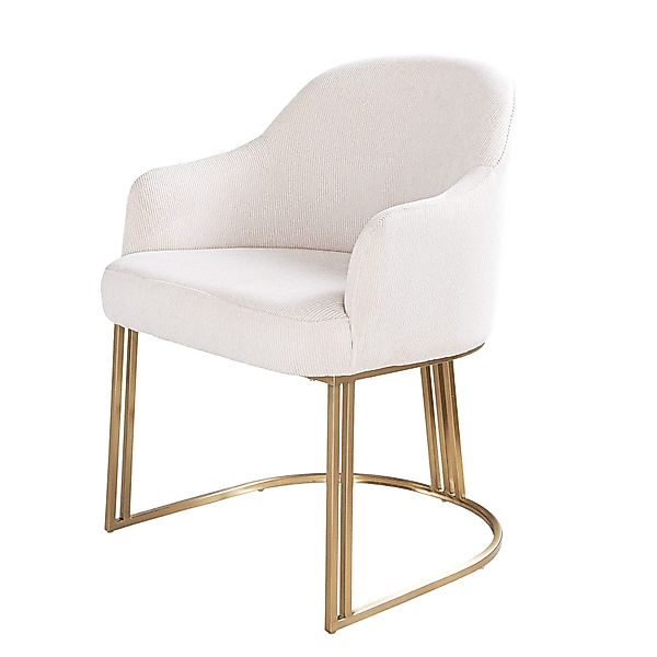 riess-ambiente Armlehnstuhl EXTRAVAGANCIA beige / champagner günstig online kaufen
