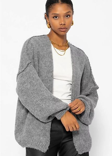 SASSYCLASSY Cardigan Offen fallende Strickjacke Damen Lässiger Cardigan Dam günstig online kaufen