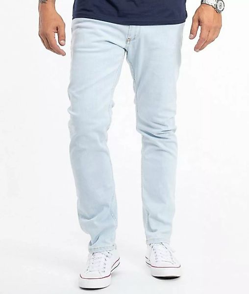 Rock Creek Regular-fit-Jeans Herren Jeans Stonewashed Hellblau RC-3106 günstig online kaufen