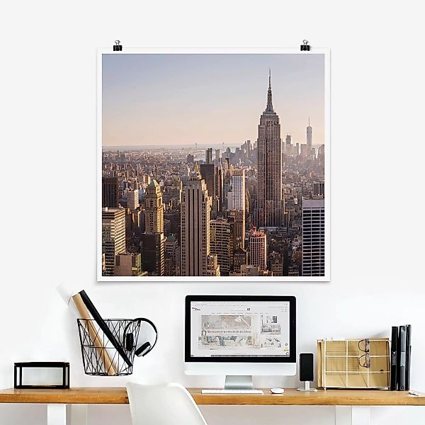 Poster - Quadrat Empire State Building günstig online kaufen