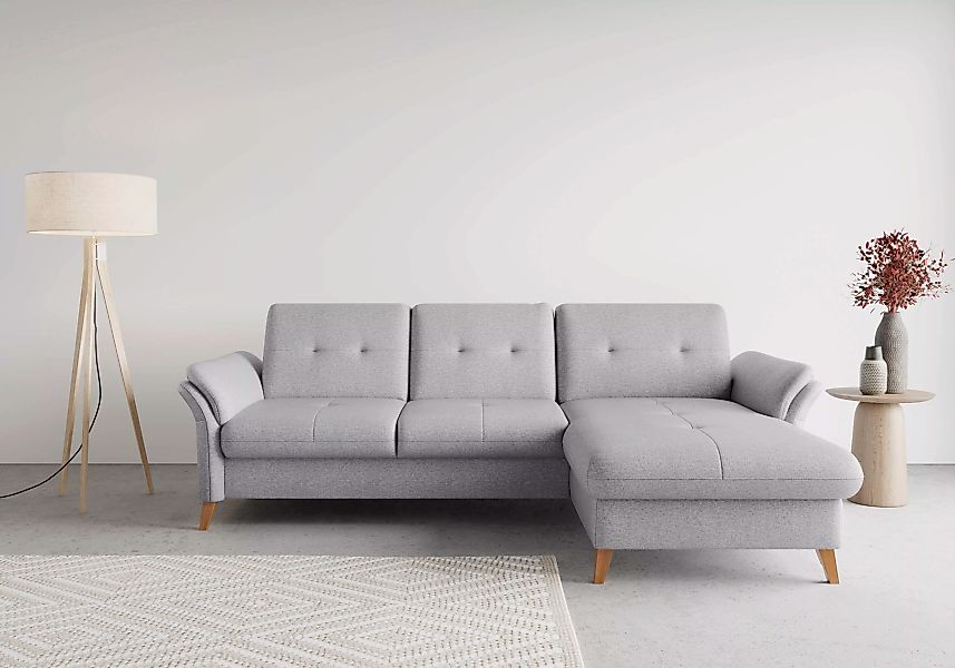 sit&more Ecksofa "Göteborg", Sitztiefenverstellung und Federkern, wahlweise günstig online kaufen