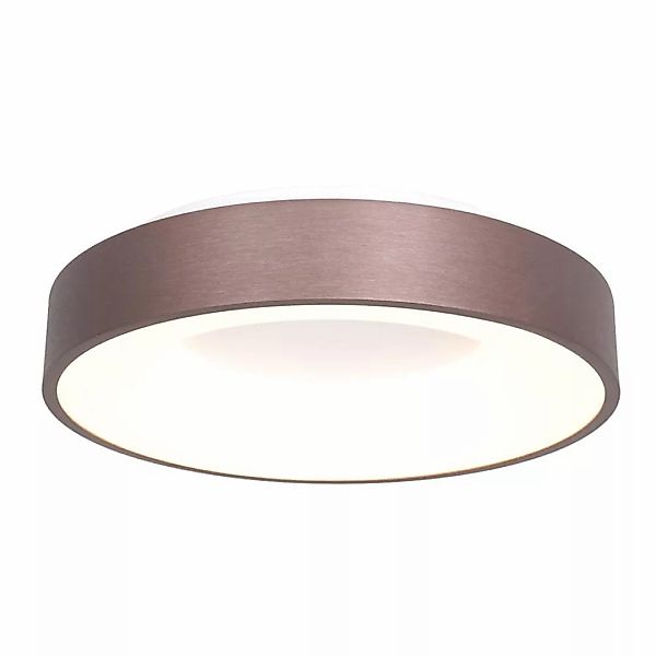 LED Deckenleuchte Ringlede in Bronze und Weiß 40W 3600lm 480mm günstig online kaufen