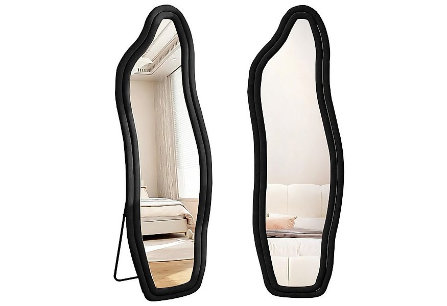 FUROKOY Ganzkörperspiegel Standspiegel mit Kristall-Samt Rahmen und verstar günstig online kaufen