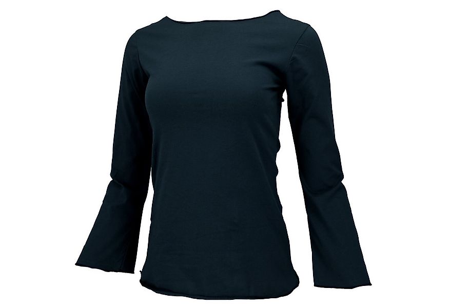 Guru-Shop Longsleeve Basic Langarmshirt, Yogashirt mit.. alternative Beklei günstig online kaufen