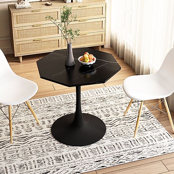 HAUSS SPOLE Esstisch 80×74cm Achtkantiger Couchtisch günstig online kaufen