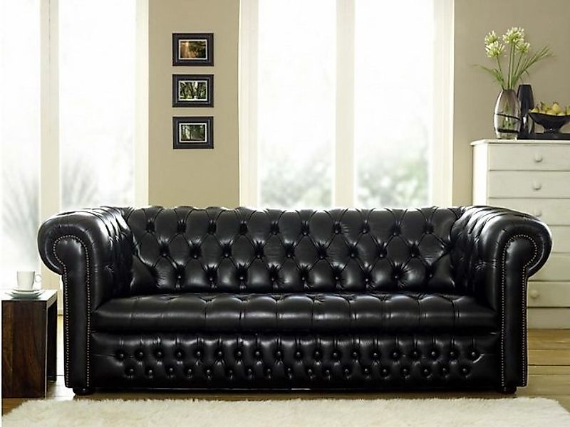 Xlmoebel 3-Sitzer Chesterfield Sofa 3 Sitzplätzen, Polster Designer Couch, günstig online kaufen