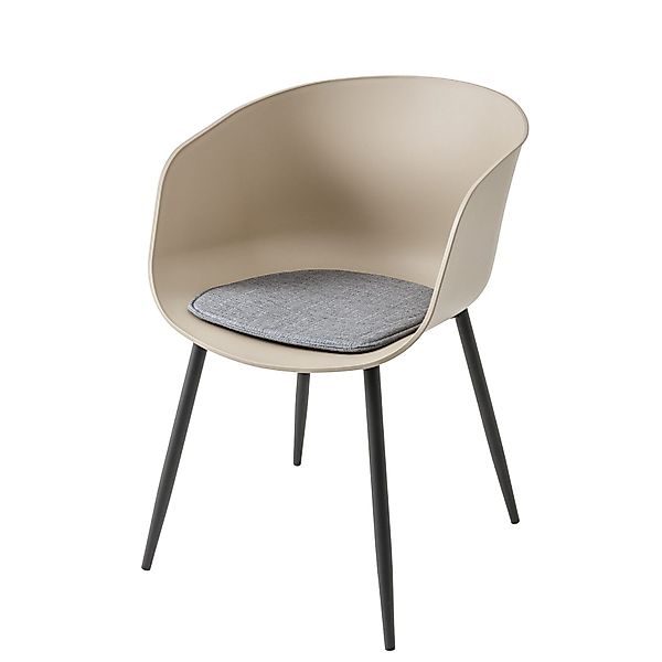 riess-ambiente Gartenstuhl DESIGNO greige / schwarz günstig online kaufen