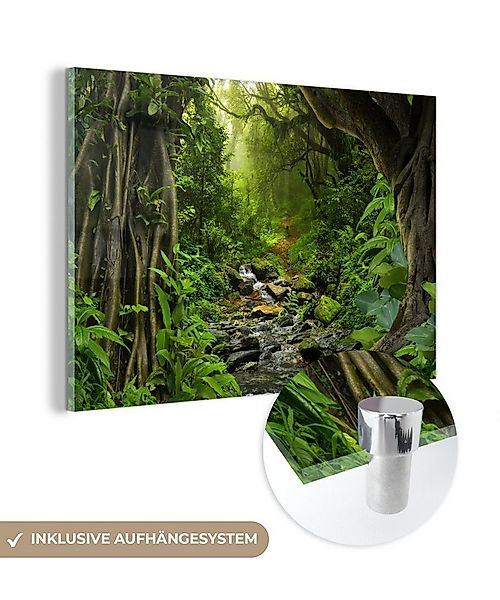 MuchoWow Acrylglasbild Natur - Wasser - Dschungel - Wald - Tropisch, Inkl. günstig online kaufen