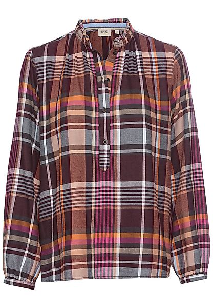 camel active Langarmbluse Karobluse mit Stehkragen günstig online kaufen