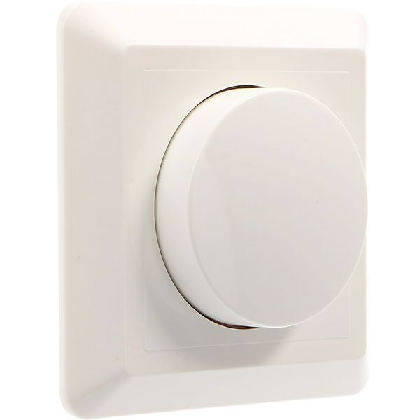 LED's light Dimmer-Knopf inkl. Rahmen weiß - für LED's  light Dimmer günstig online kaufen