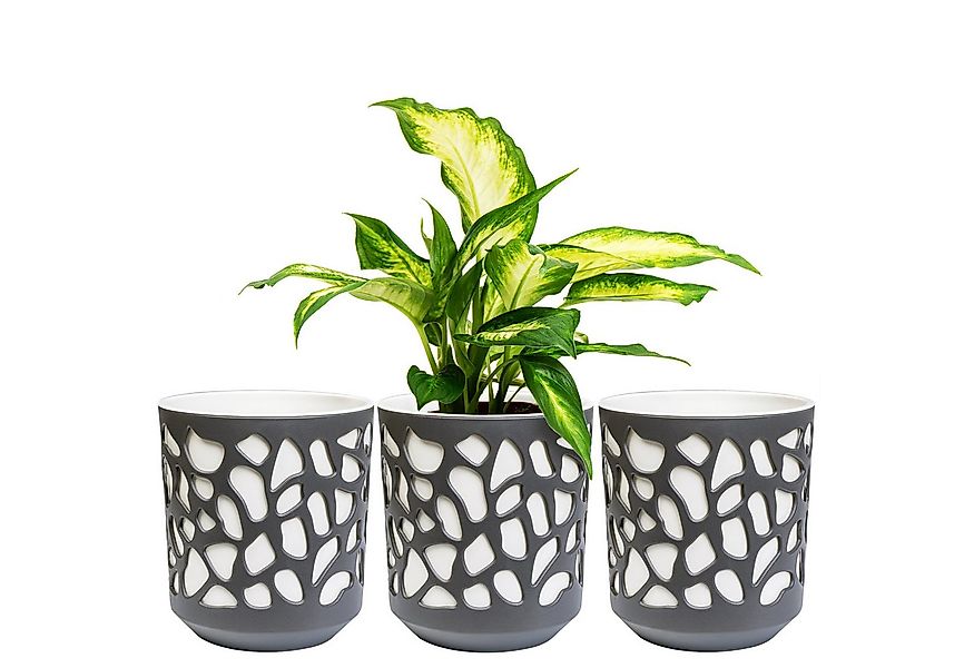 KONZEPT Blumentopf 3er Set Blumentopf klein, Übertopf Ø 14cm, Pflanzentopf günstig online kaufen
