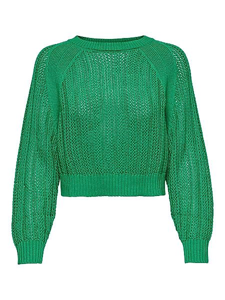 ONLY Kurzer Pullover Damen Grün günstig online kaufen