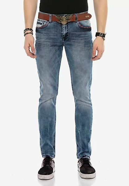 Cipo & Baxx Bequeme Jeans mit trendigen Zierelementen günstig online kaufen