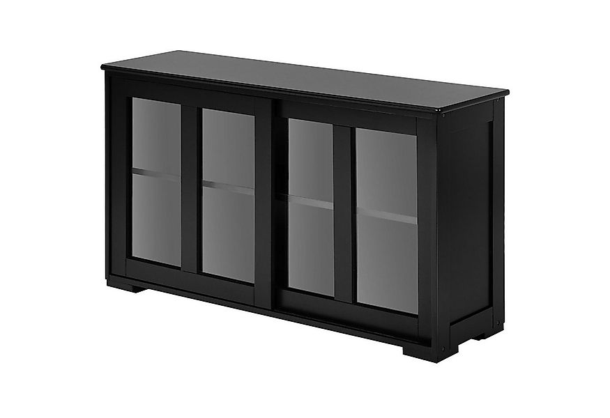 KOMFOTTEU Sideboard Küchenschrank Mehrzweckschrank, mit Schiebetüren günstig online kaufen