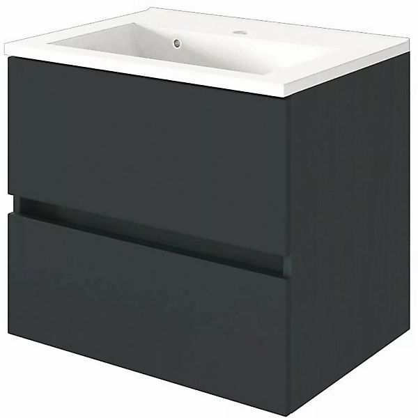 Held Möbel Einzelwaschtisch Verona 60 cm Grau Matt mit Softclose günstig online kaufen