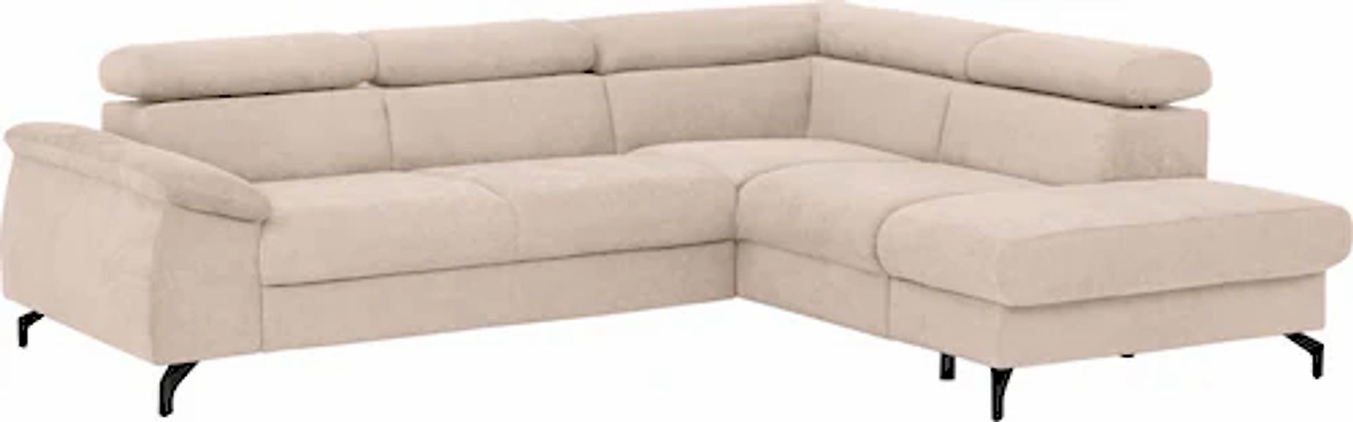 COTTA Ecksofa »Komaris L-Form«, mit Kopfteilverstellung, wahlweise mit Bett günstig online kaufen