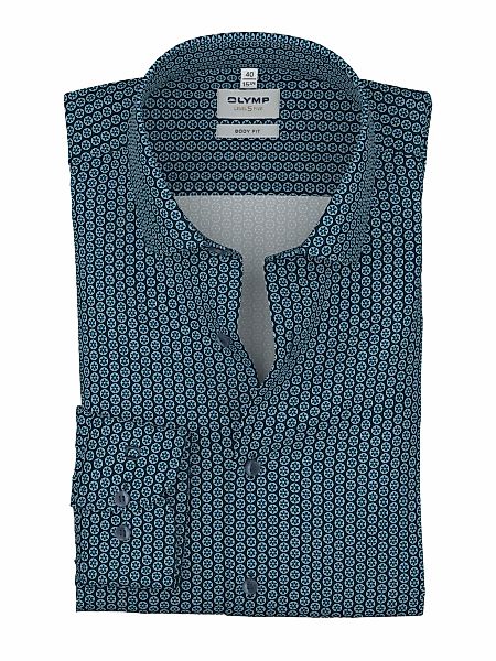 OLYMP Langarmhemd "Level Five" Businesshemd, boby fit, Kentkragen, gemuster günstig online kaufen