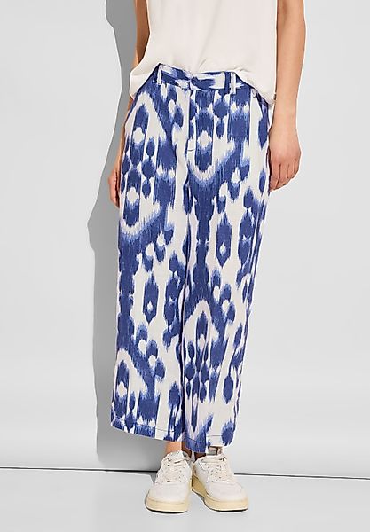 STREET ONE Leinenhose Sommerhose mit Ikat günstig online kaufen