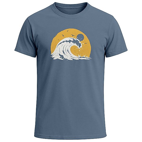 Neverless Print-Shirt Herren T-Shirt Frontprint Welle günstig online kaufen