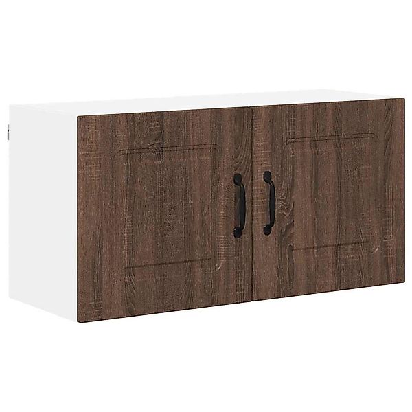 vidaXL Küchenwandschrank mit Regal Braun Eichen-Optik 80 x 31 x 40 cm 88458 günstig online kaufen