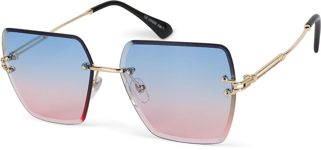 styleBREAKER Sonnenbrille Rahmenlose Rechteckige Sonnenbrille mit günstig online kaufen