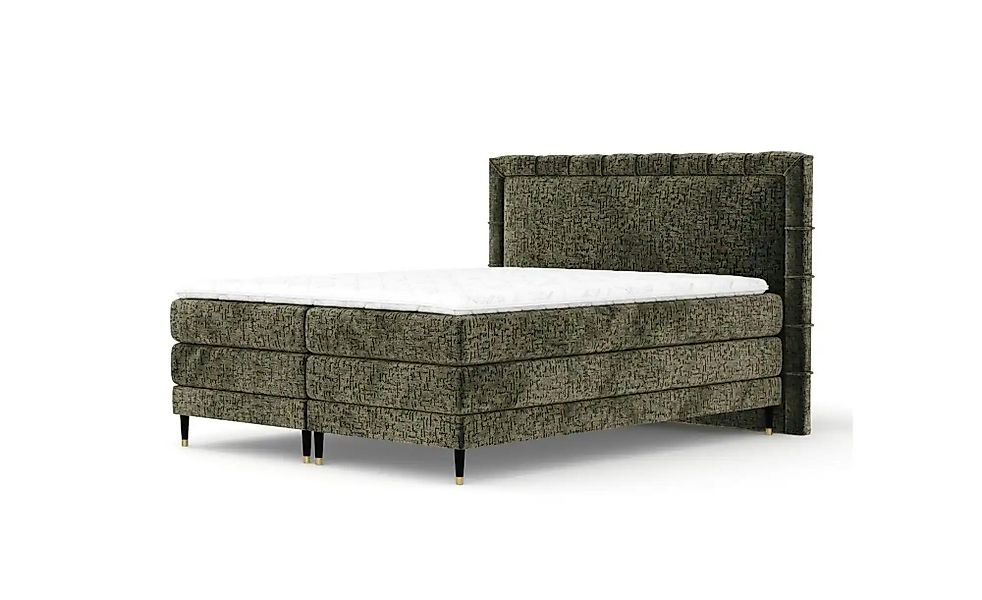 Boxspringbett   ¦ grün ¦ Maße (cm): B: 207 H: 123 Betten > Komfortbetten - günstig online kaufen
