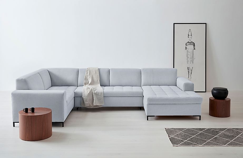 OTTO products Wohnlandschaft Grazzo U-Form, hochwertige Stoffe aus recycelt günstig online kaufen