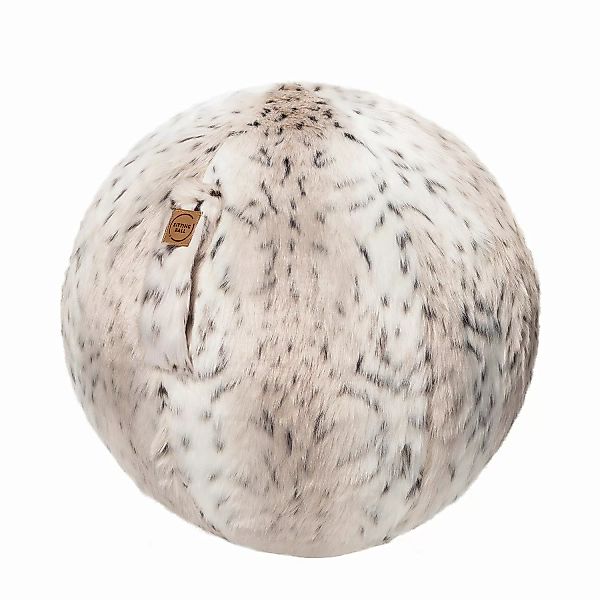 home24 Magma-Heimtex Sitzball Skins Snow Weiß/Hellbeige 65x65 cm (BxH) Tier günstig online kaufen