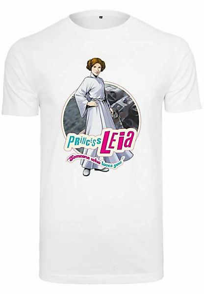 Merchcode Kurzarmshirt Merchcode Herren Star Wars Leia Logo Tee (1-tlg) günstig online kaufen
