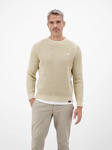 LERROS Rundhalspullover, in sportiver Struktur günstig online kaufen
