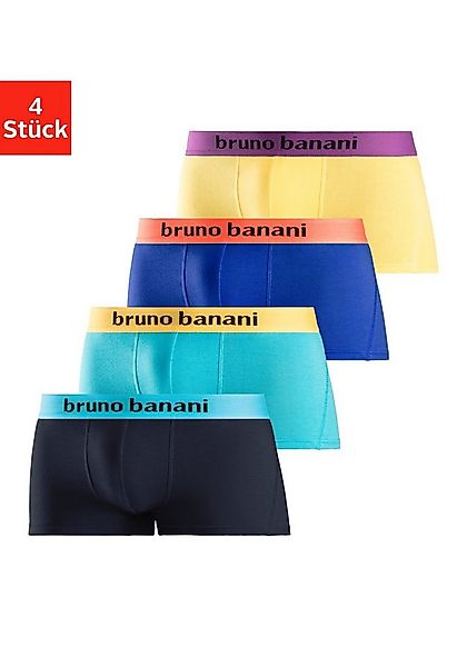 Bruno Banani Hipster Packung, 4 Stk. knapp sitzende Boxershorts mit Logo We günstig online kaufen