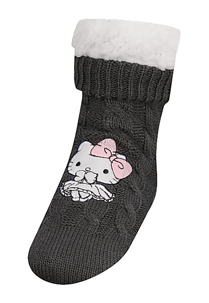 Hello Kitty ABS-Socken Damen Hausschuh-Socken Kuschelsocken günstig online kaufen
