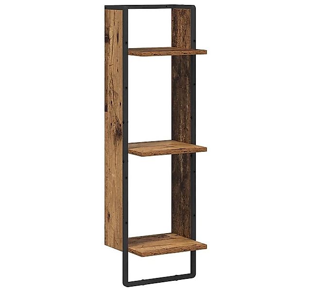 vidaXL Regal Wandregal mit Regal Altholz 30 x 25 x 100 cm Holzwerkstoff, 1- günstig online kaufen