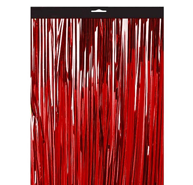 Kopper-24 Türvorhang Lametta Vorhang 2 x 1 m, Rot günstig online kaufen