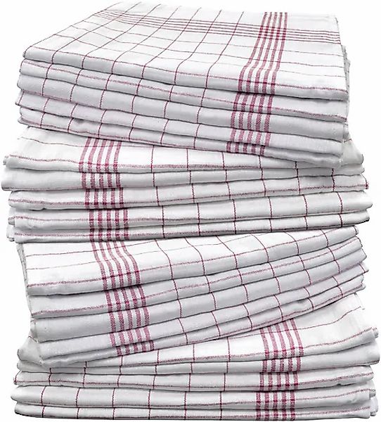 Dyckhoff Geschirrtuch »Karo«, (Packung, 20 tlg., 20 Geschirrtücher 50 x 70 günstig online kaufen