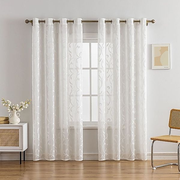 BYSURE Gardine, Ösen (2 St), halbtransparent, günstig online kaufen