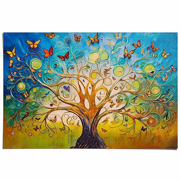 Reinders Poster "Colourful Tree of Life" günstig online kaufen