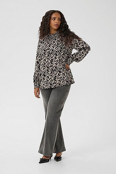 KAFFE Curve Langarmbluse Langarm-Bluse KCdena Große Größen günstig online kaufen