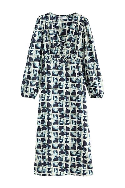 Next Midikleid Langärmeliges Midikleid mit Bindung günstig online kaufen