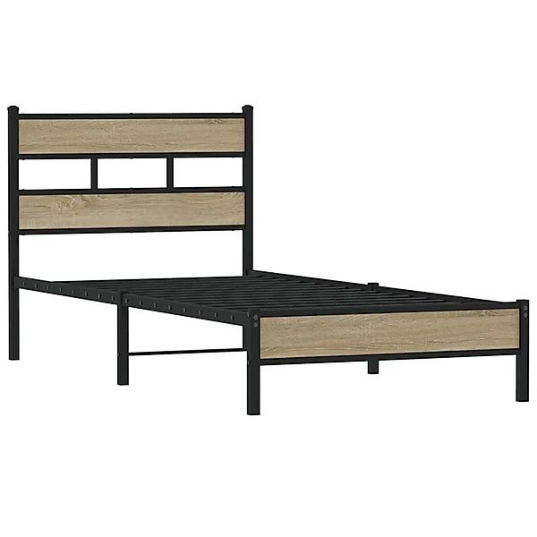 vidaXL Bettgestell Ohne Matratze Sonoma-Eiche 75x190 cm Holzwerkstoff 40172 günstig online kaufen