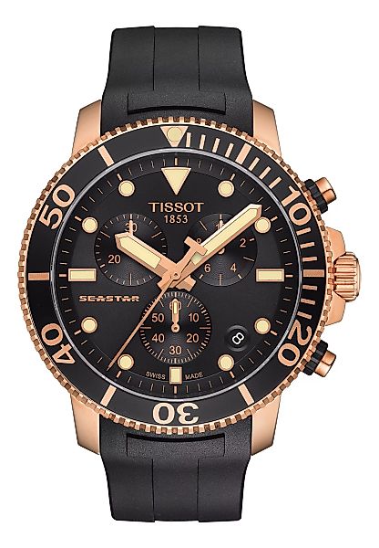 Tissot SEASTAR 1000 Chronograph, ros - black T120.417.37.051.00 Herrenchron günstig online kaufen