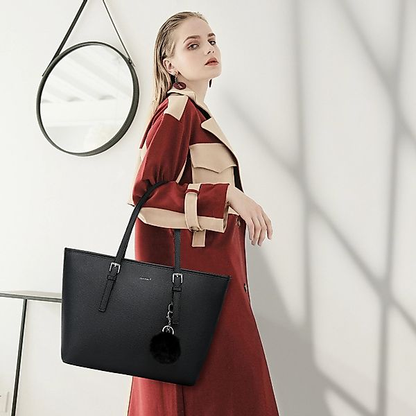 Fassiona Shopper 3-Tlg Handtasche Damen Schultertasche günstig online kaufen