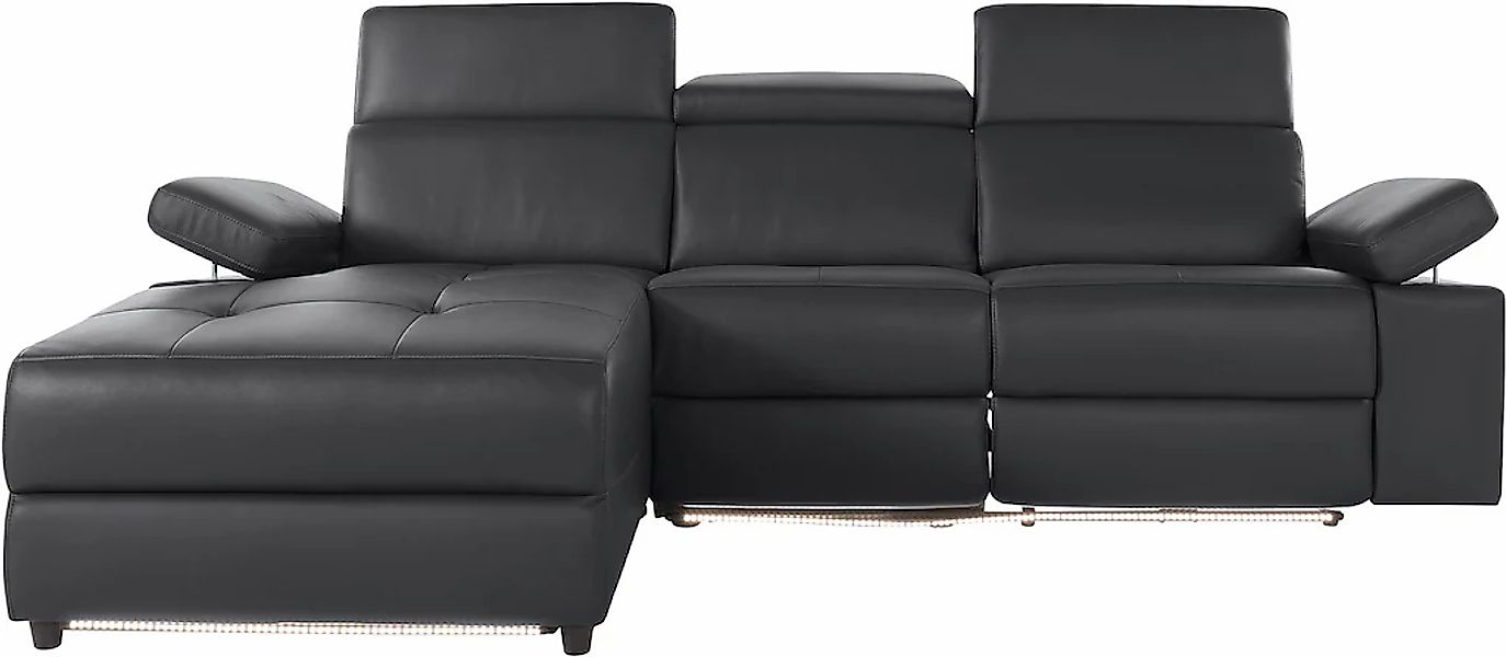 Home affaire Ecksofa "Kilado, L-Form," mit Relaxfunktion, verstellbarer Arm günstig online kaufen