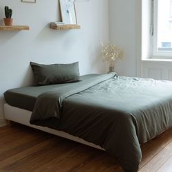 AGA.PIE Bettwäsche Leinen Bambus Bettwäsche-Set, Oeko-Tex, günstig online kaufen