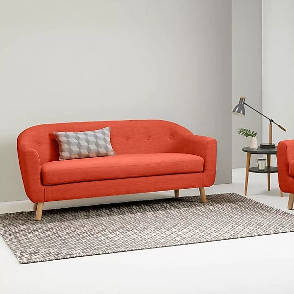 Lottie 3-Sitzer Sofa, Toskanaorange - MADE.com günstig online kaufen