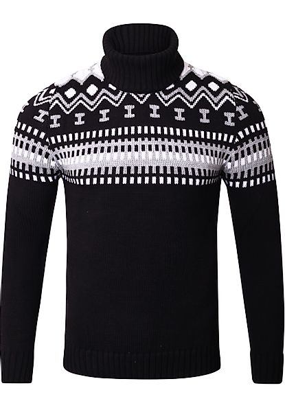 Reslad Strickpullover Reslad Rollkragenpullover Herren Grobstrick günstig online kaufen