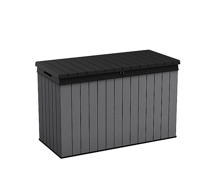 Keter Gartenbox "Darwin" 662 Liter naturgetreue Holzoptik Deckel bis 300 kg günstig online kaufen