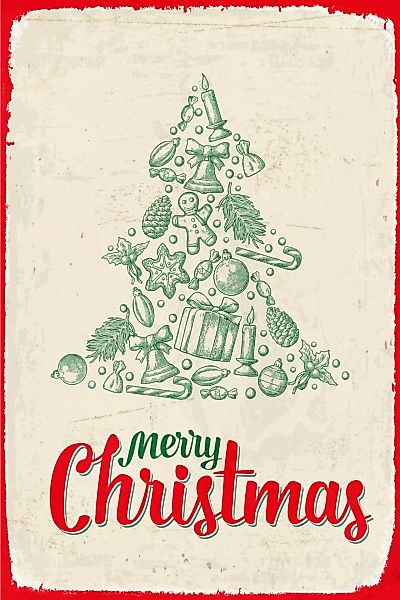queence Metallbild "Christmas Tree", (1 St.) günstig online kaufen